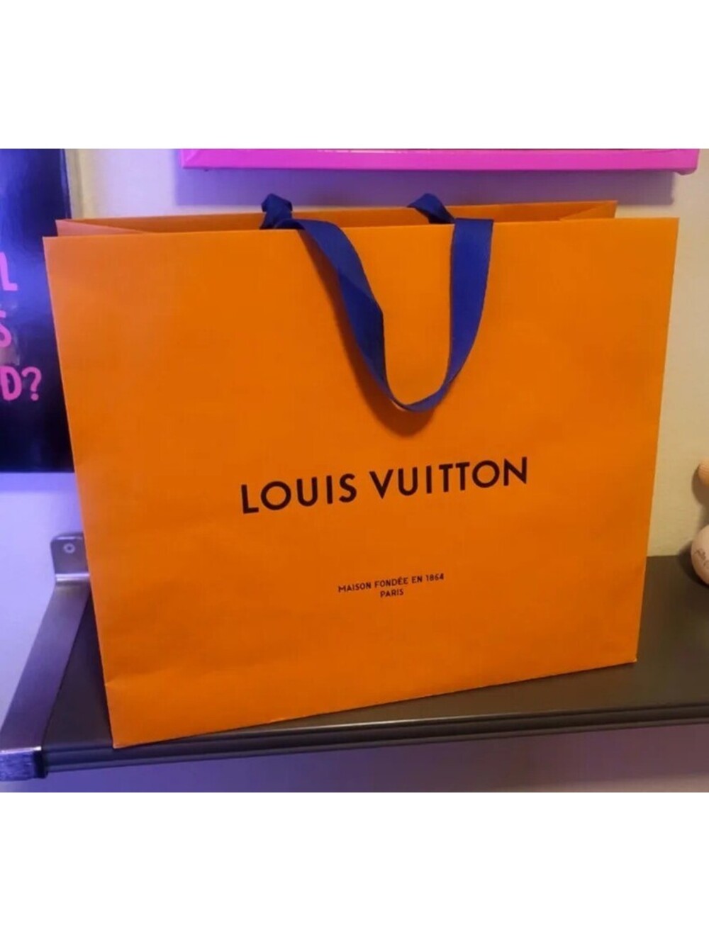 LOUIS VUITTON LARGE PAPER SHOPPING BAG 16" x 13"
